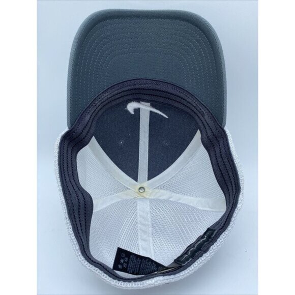 Nike Golf VR 20XI Mesh Baseball Cap Hat Mesh Logo Flexfit White Grey Size M/L - Picture 15 of 15
